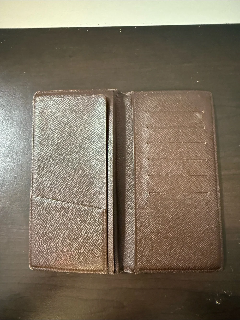 Louis Vuitton Brown Damier Ebene Long Wallet